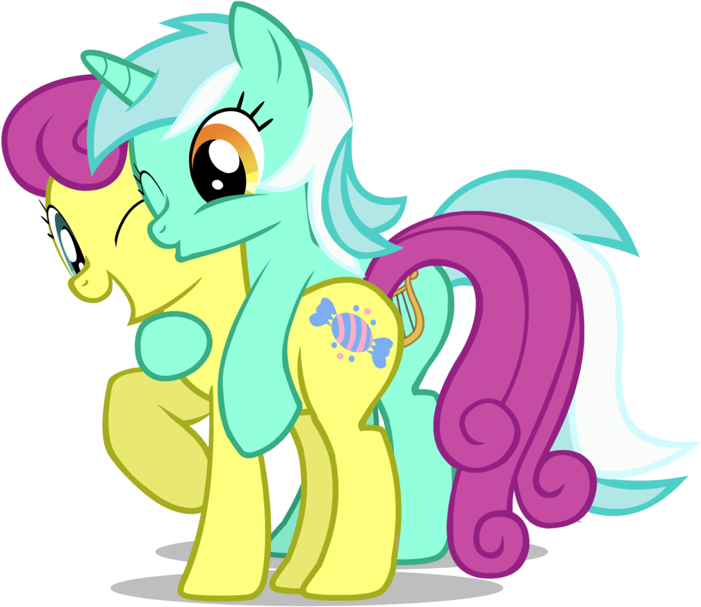 Lyra And Bon Bon By Aquaticneon Lyra And Bon Bon By - Mlp Cm Lyra And Bon Bon (1024x914)
