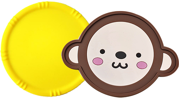 Round Plastic Pvc Cup Mat Coaster,silicone Promotional - Silicone Rubber (640x640)