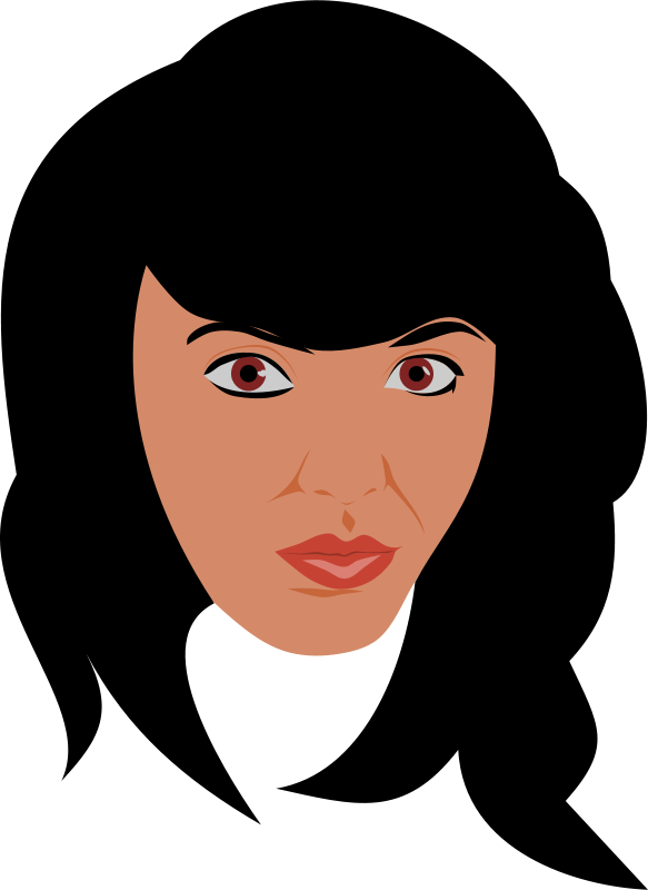 Beauty No04 Apprehension Clip Art - Nina Morena En Caricatura (583x800)
