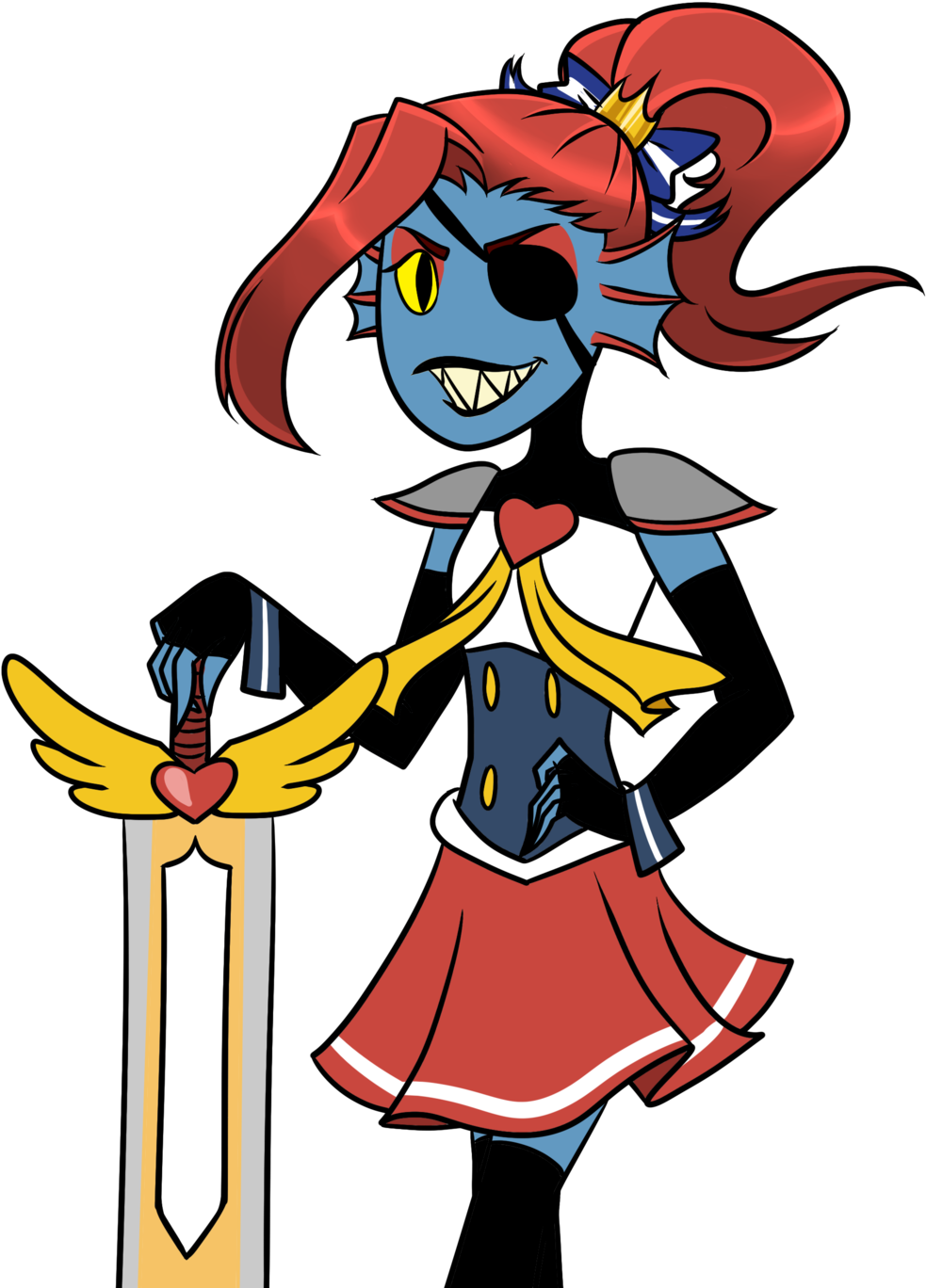 Undyne The Magic Warrior Princess By Popysfilms - Cartoon (1024x1382)
