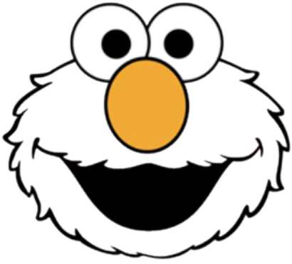 Elmo Template - Elmo Face (420x420)