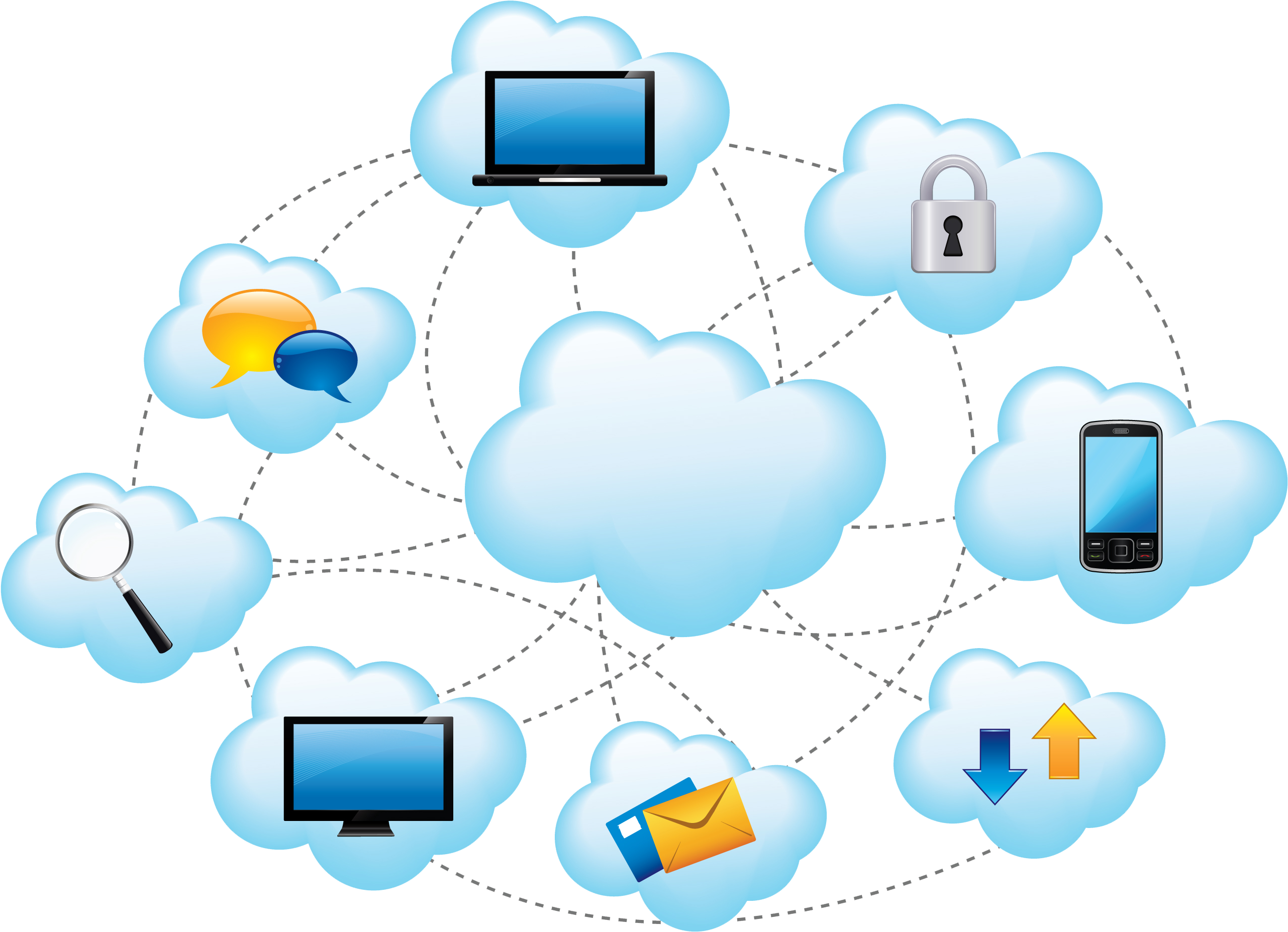 Cloud Computing - Cloud Storage Animated Gif (2584x1870)