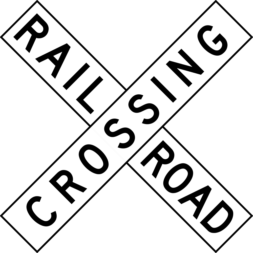 Road Sign, Ing, Az - Rail Road Crossing Sticker (1024x1024)