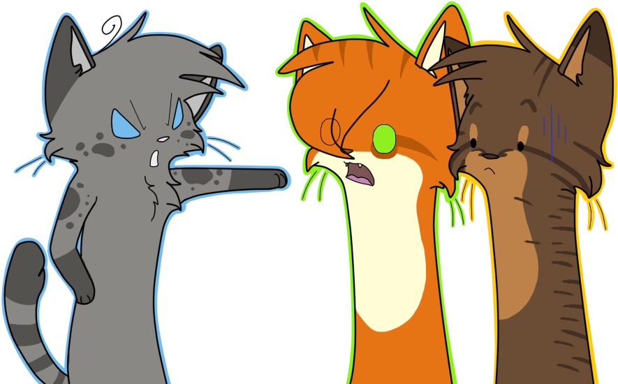 Squirrelflight And Brambleclaw Kits (900x630)