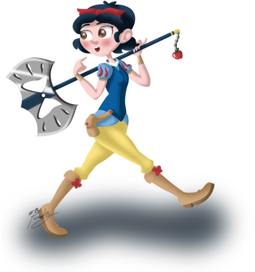 Axe Warrior By Pandapopplay - Cartoon (883x905)