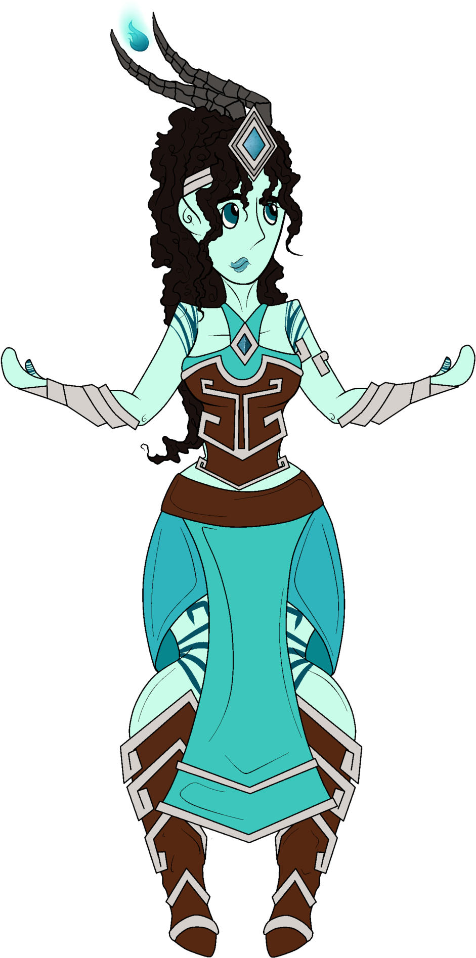 Gem Warrior By Flamestorm11 - Illustration (1024x1917)