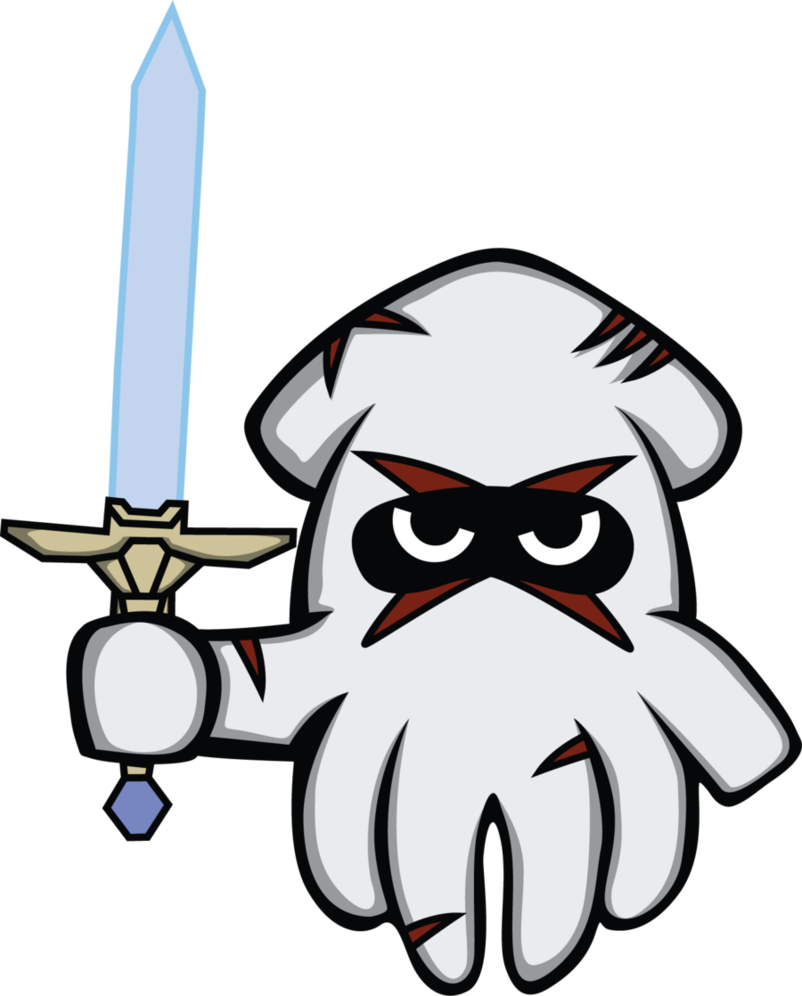 Paper Mario Style By Pixelpowerluke - Paper Mario Blooper (802x996)