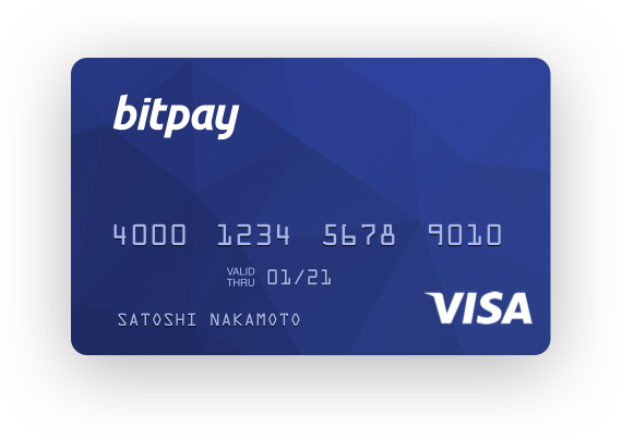 Bitpay Card Visa Prepaid Debit Kaart Debit Master Prepaid - Bitpay Card (570x403)
