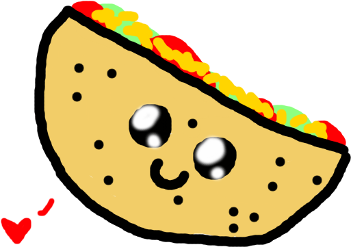 Cute Taco - Drawing (800x600)