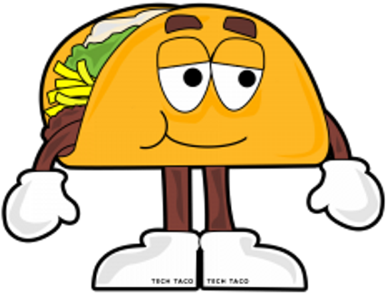 Crazy Taco - Draw A Cartoon Taco (500x500)