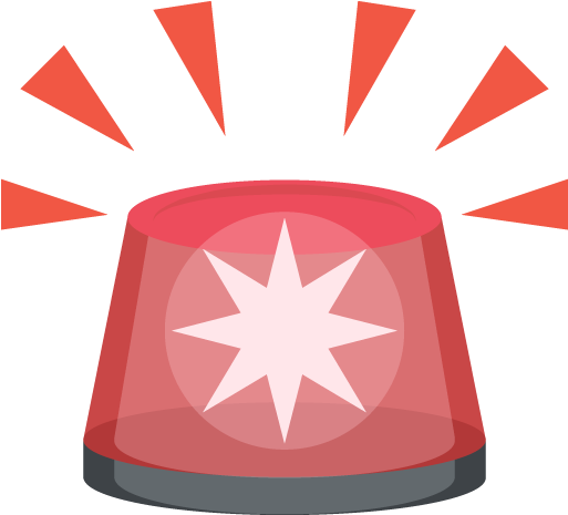 Police Cars Revolving Light Emoji - Insignia Colegio Hermanos Carrera (512x512)