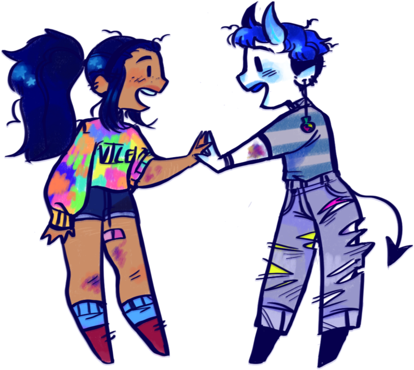 Personality Doubles By Meatbutter - Cartoon (910x879)