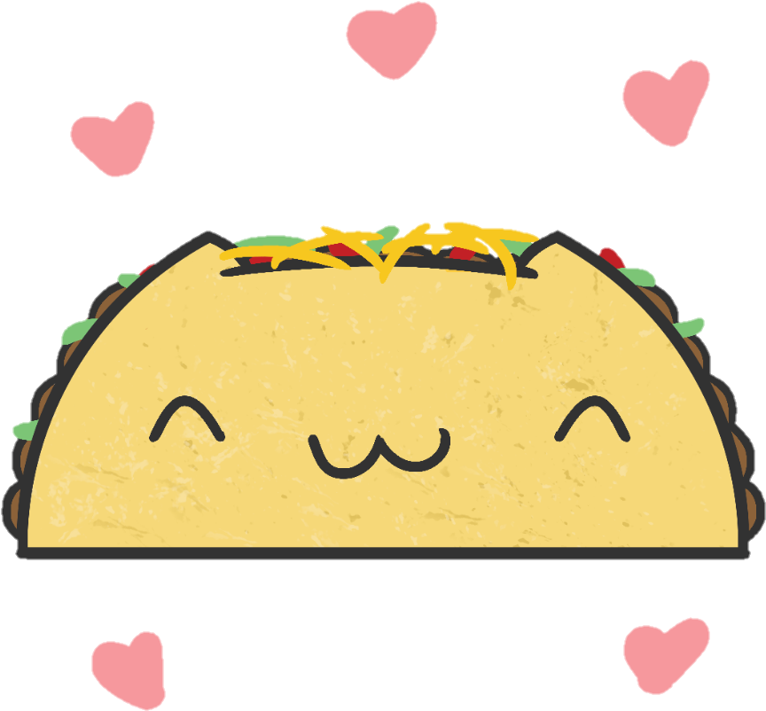 Happy Taco - Taco Drawing (983x983)