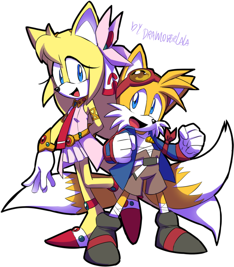 Zoey And Tails Cosplaying By Drawloverlala - Drawloverlala Sonic (831x962)
