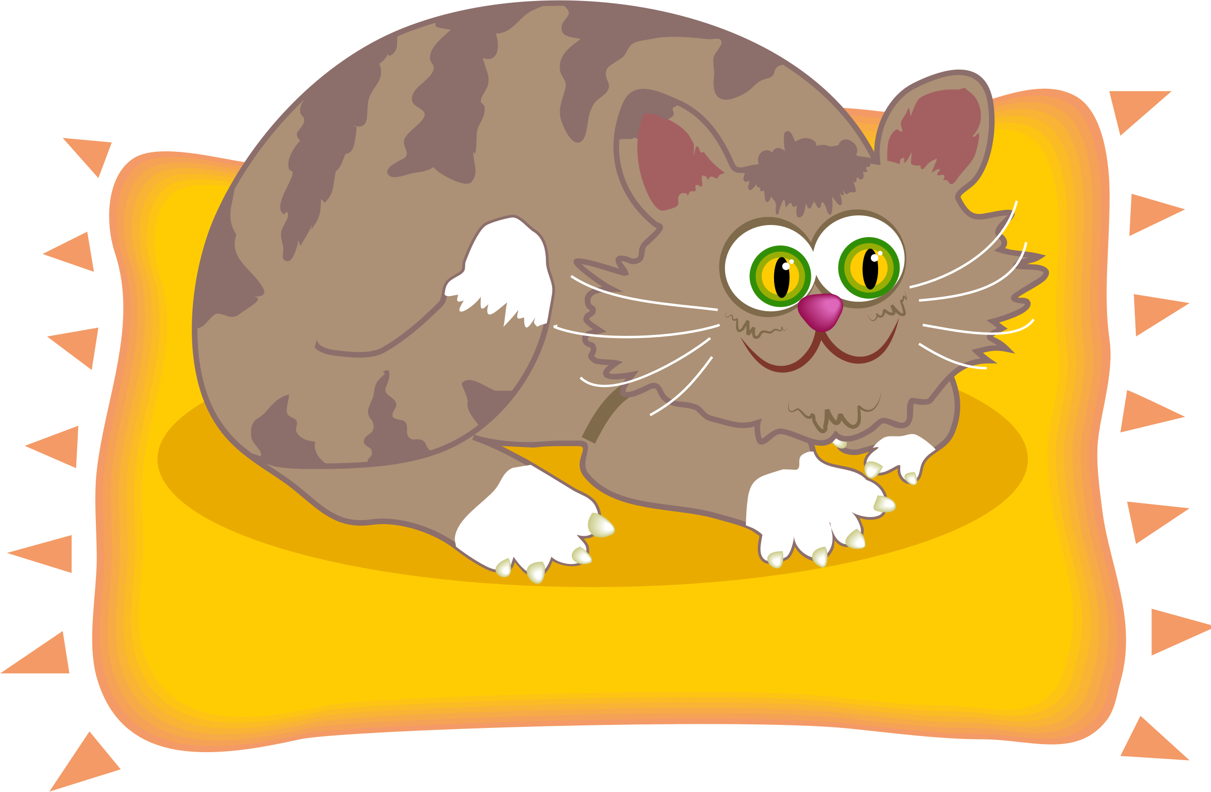Cat рисунок для детей