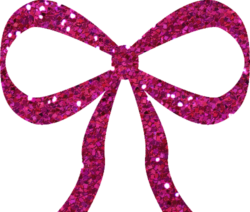 Bow Fuschia By Clipartcotttage - Pink Sparkle Clip Art (500x424)