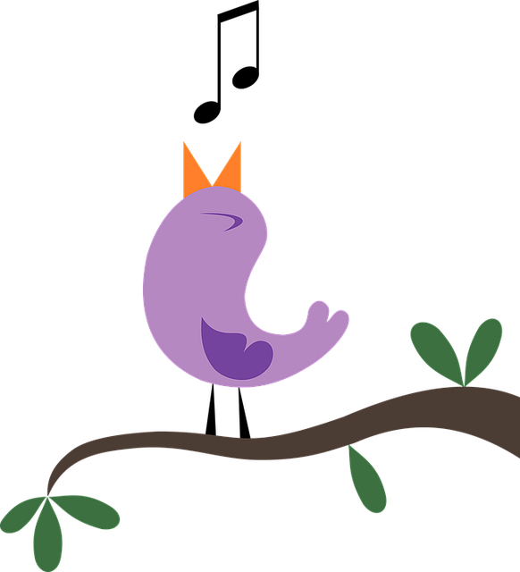 Ptsd - Bird Singing Free Clip Art (582x640)