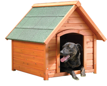 Country Mile Wooden Dog Kennel Small - Log Cabin (478x358)