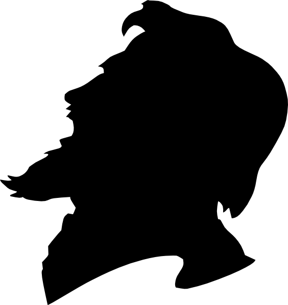 Men Side Face Vector (564x598)