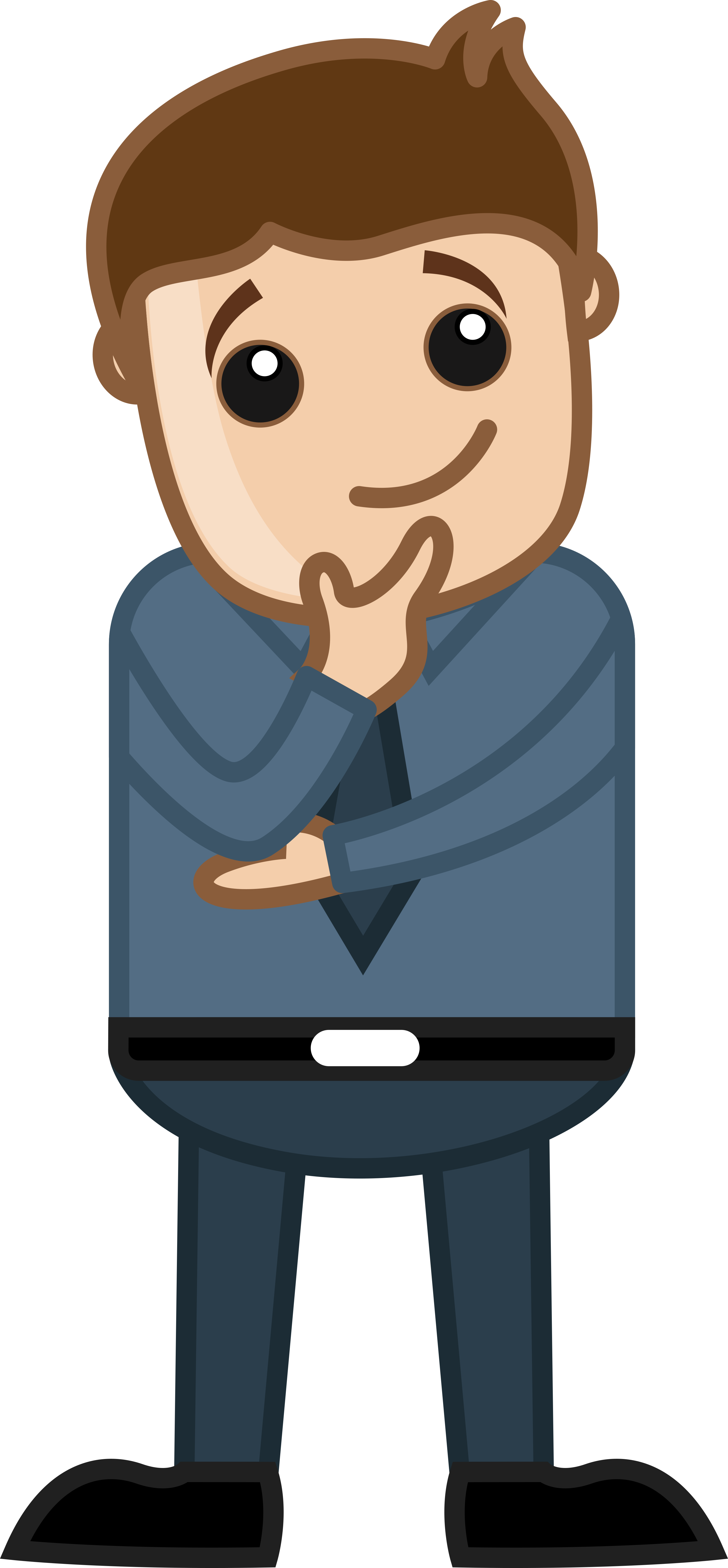 Is Document Scanning Legal And Recognised By The Courts - Cartoon Man Thinking (3000x6458)