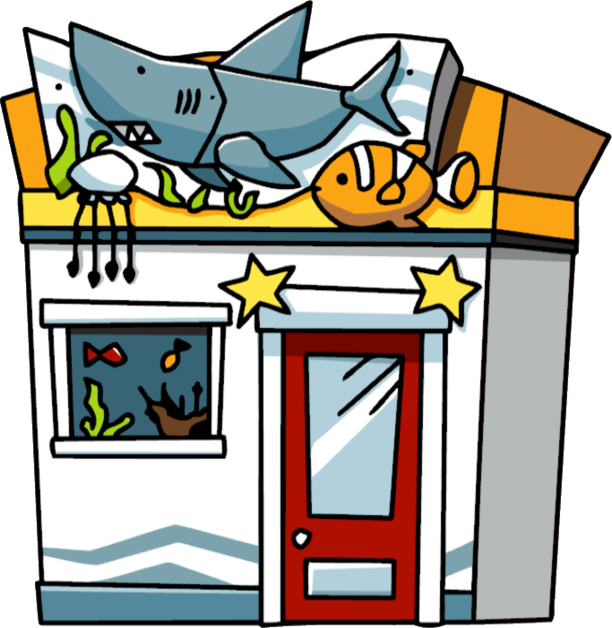 Aquarium Building - Scribblenauts Remix Buildings (683x701)