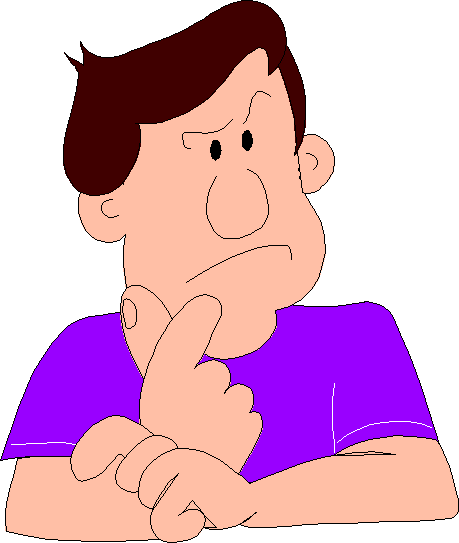 Man Thinking1 - Person Thinking Clipart Gif (459x543)