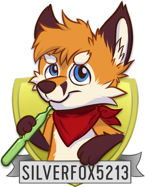 Senphyro Silverfox - Cartoon (600x800)