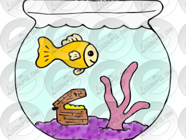 Fish Bowl Clipart Classroom Pet - Bowl (640x480)