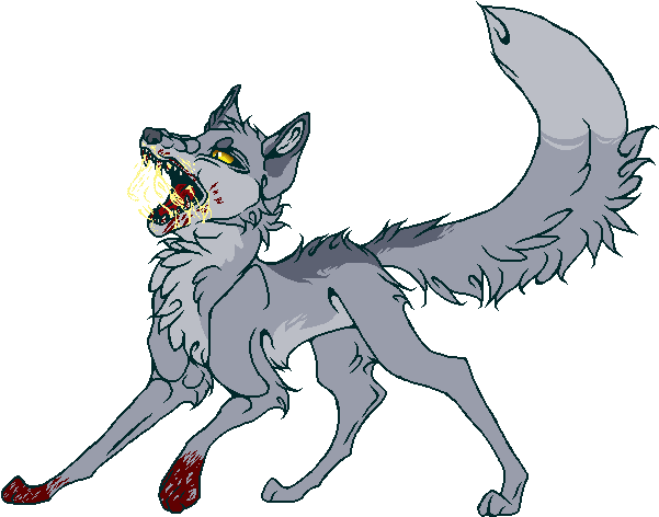 Silver Fox Demon By Najpotenqpegazis - Cartoon (622x502)