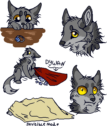 Little Silver Fox Meme By Najpotenqpegazis - Drawing (400x500)