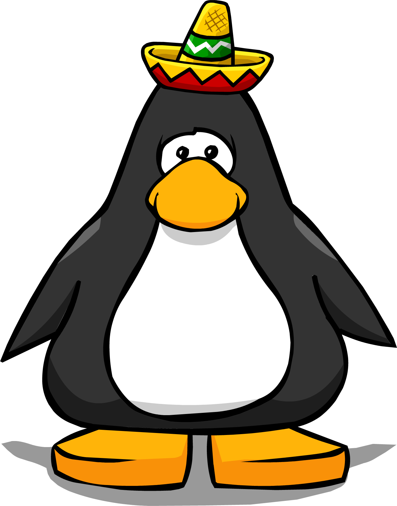 Mini Sombrero From A Player Card - Penguin With Top Hat (1380x1760)