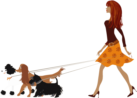 Fashion & Căţeluşi - Dog Walking (500x344)