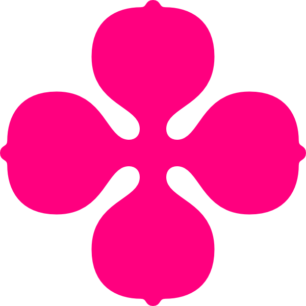 Pink Quatrefoil Clip Art At Clker - Gitlab (600x600)