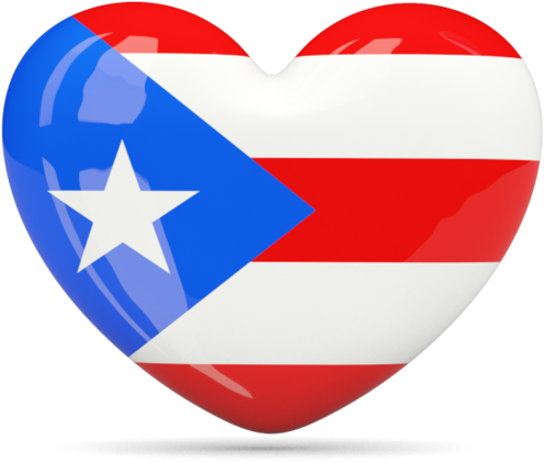 Puerto Rico Flag In A Heart (640x480)