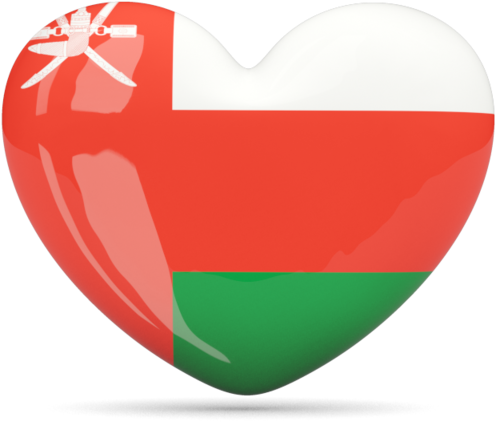 Oman Flag Heart (640x480)