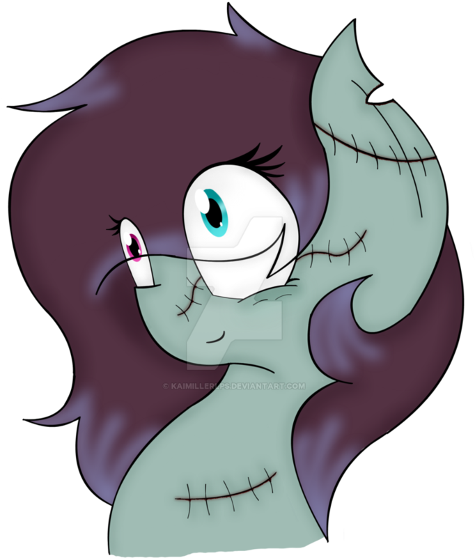 Zombie Pony- Happy Halloween By Kaimillerlps - Cartoon (903x884)