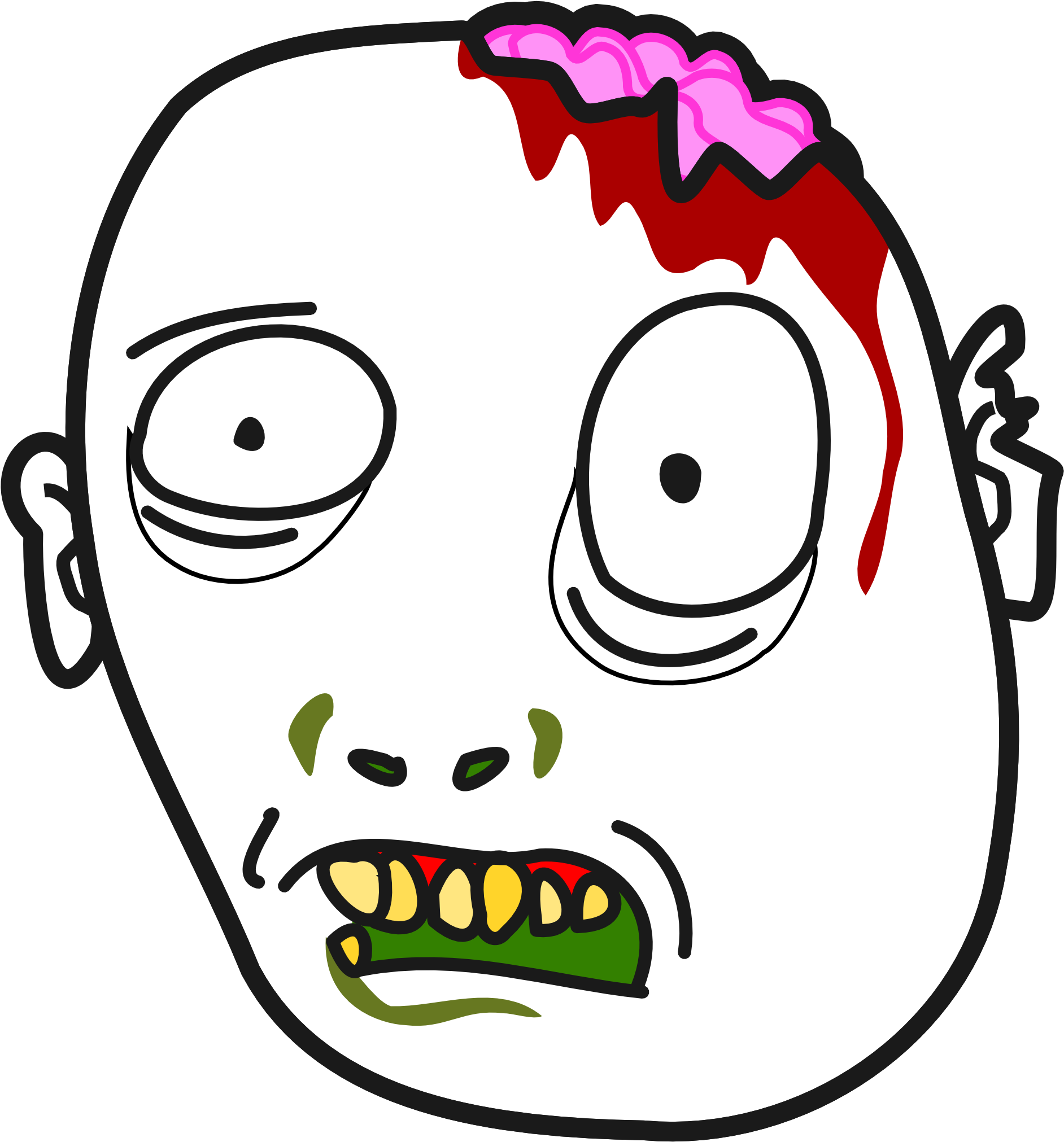 Zombie - Clipart - Zombie Clip Art (1979x2124)