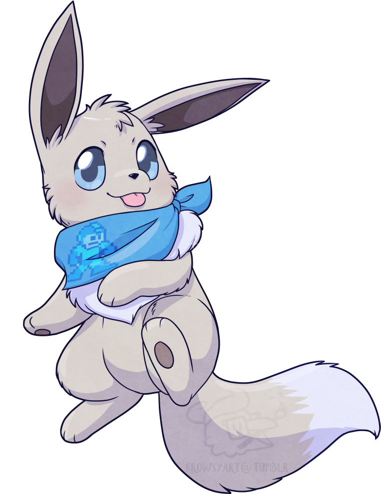 Shiny Eevee-silverfox - Eevee And Shiny Eevee Art (1000x1000)