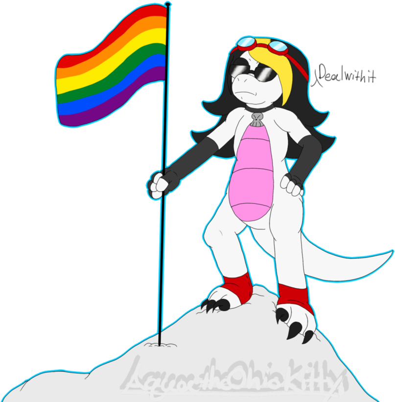 Cooper's Gay Pride By Aquatheohiokitty - Illustration (868x921)