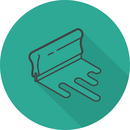Screen Printing - Squeegee Screen Printing Vector (448x448)