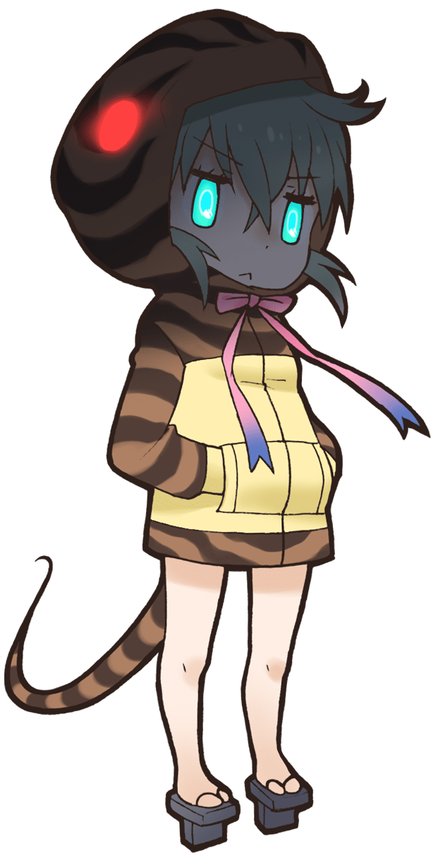 Kemono Friends Pavilion Tsuchinoko Hippopotamus Silver - Kemono Friends Pavilion Tsuchinoko Hippopotamus Silver (611x1209)