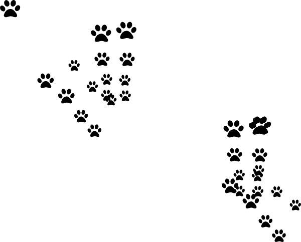 Panther Paws Clip Art At Clker - Panther Paws Clipart (600x483)