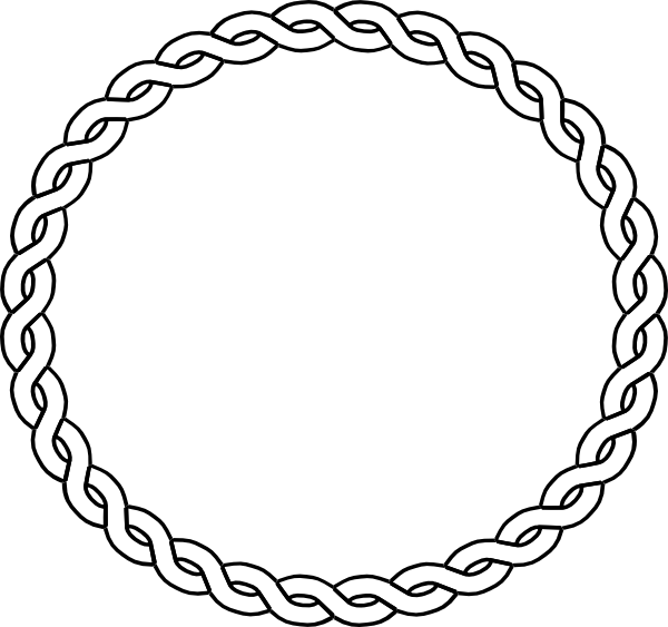 Rope Seal Border Clip Art At Clker - Rope Border (600x563)