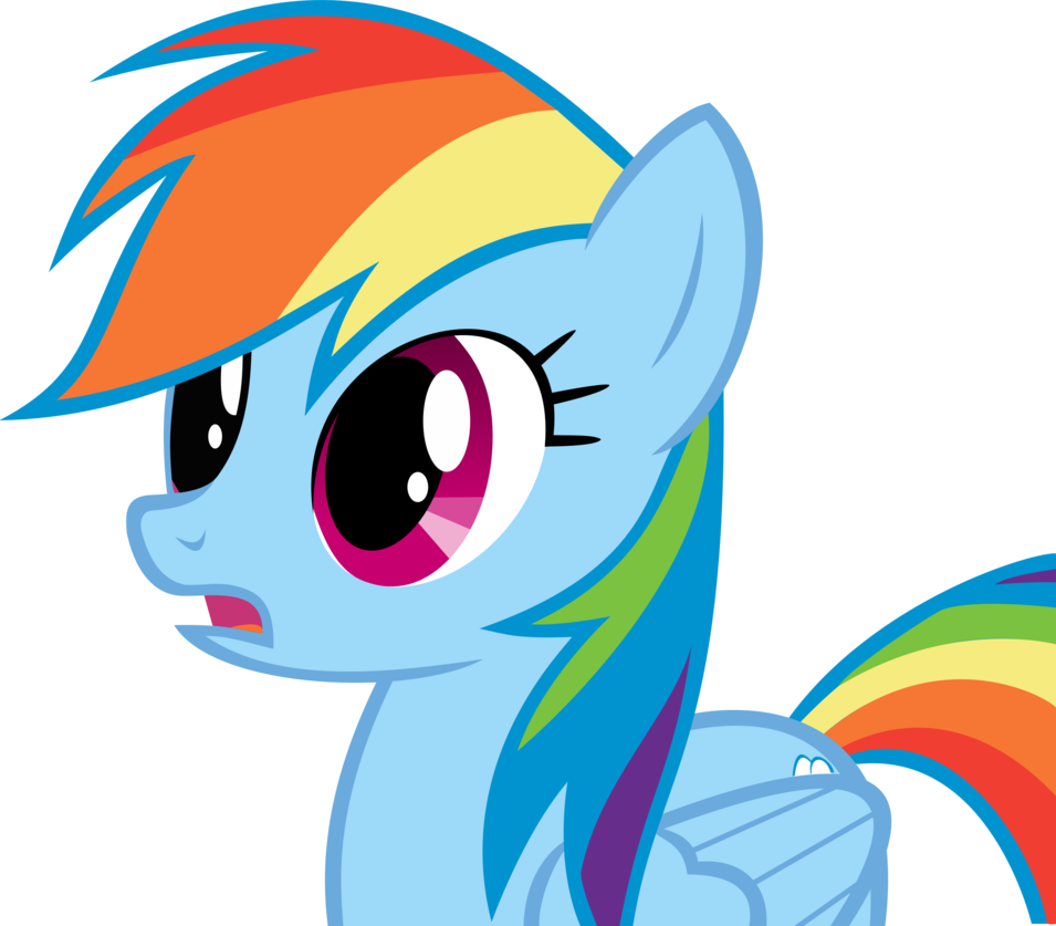 Surprised Rainbow Dash By Dayvstylish - Super Smash Bros Villager Meme Gif (955x837)