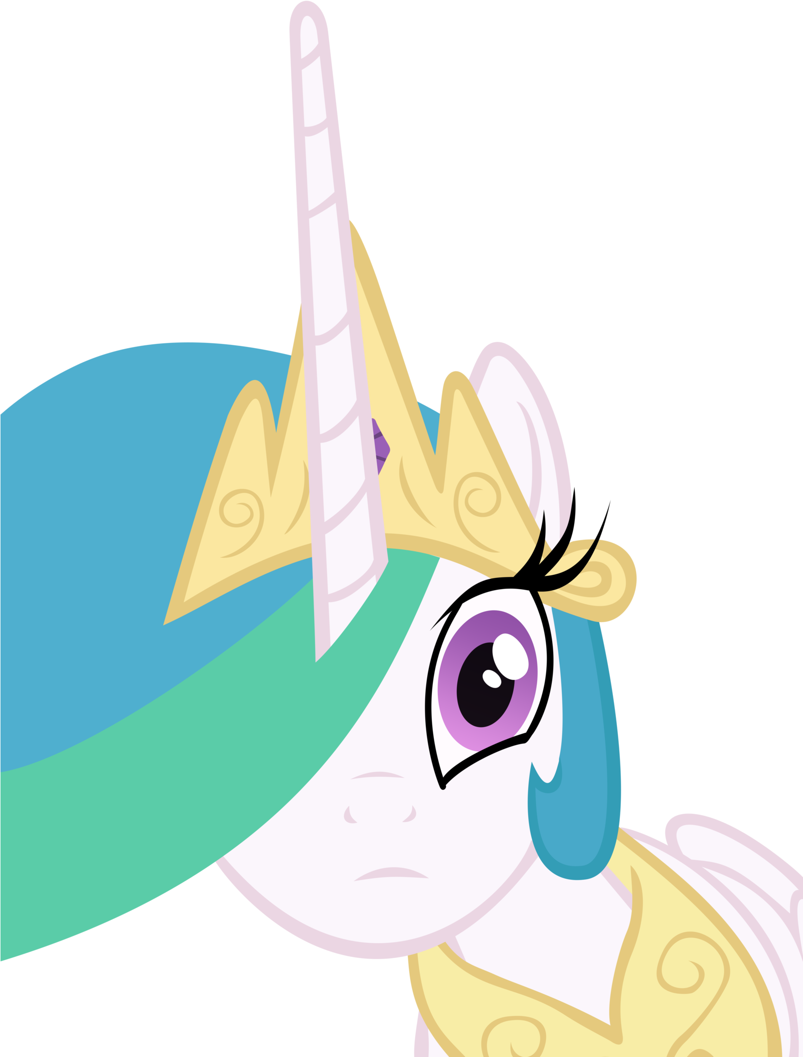 Shocked Face Meme - Celestia Confused (1600x2189)
