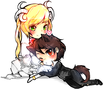 The Sheep And The Wolf By Kei-yo - Drawing (457x395)