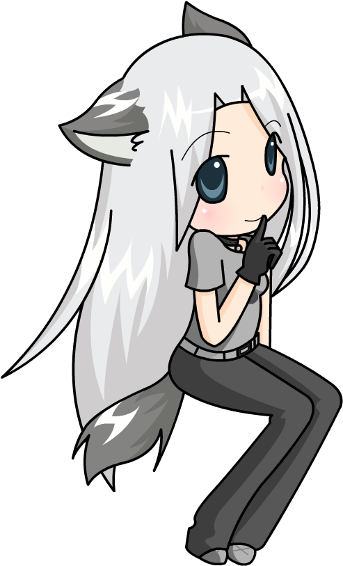 Chibi - Neko Wolf Chibi (533x845)