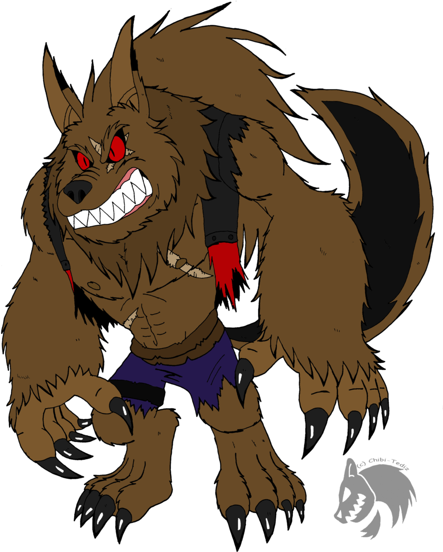 Remakewerewolf Starfoks By Chibi - Bowser Is A Werewolf (900x1127)