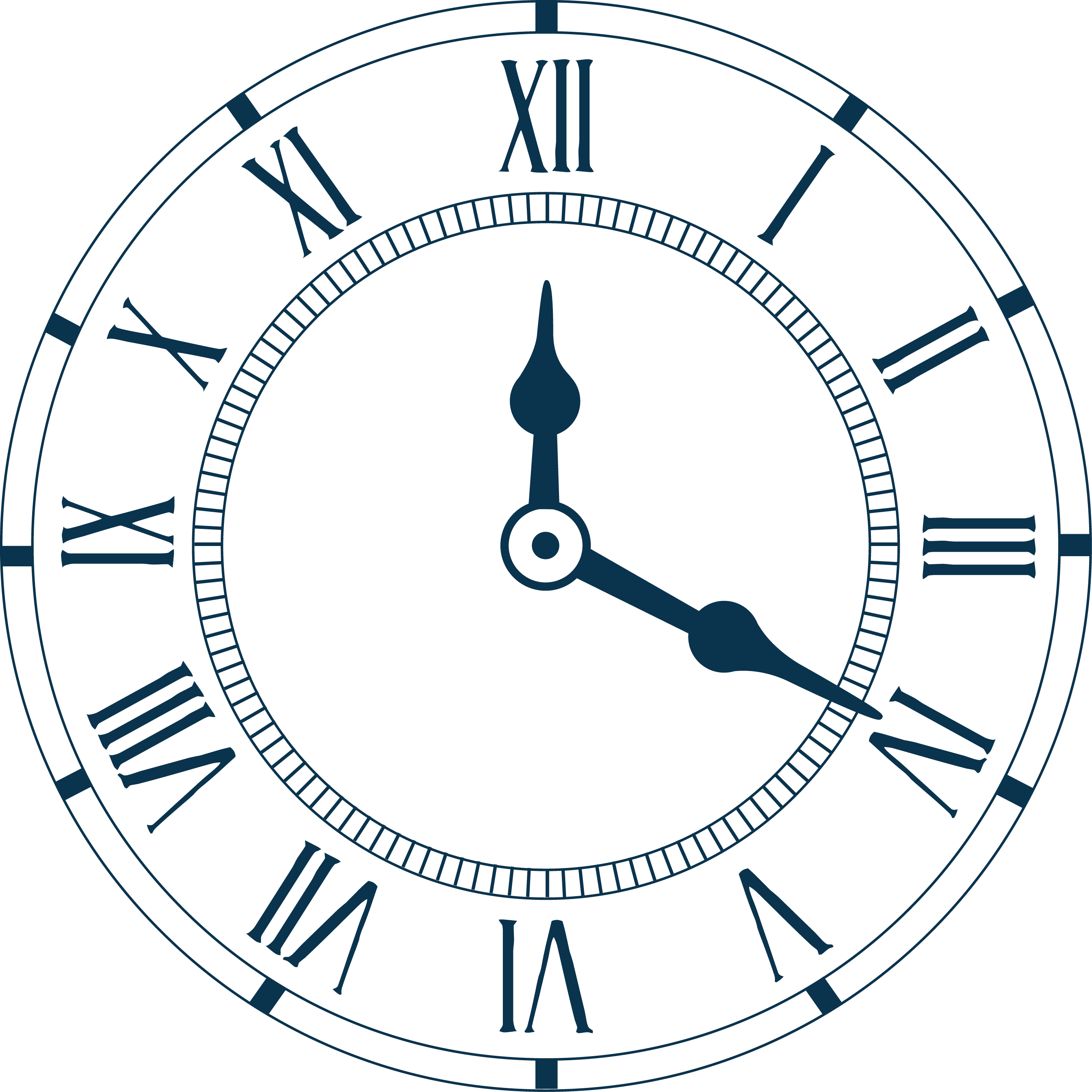 Hours - Huppme Analog 28 Cm Dia Wall Clock (2682x2682)