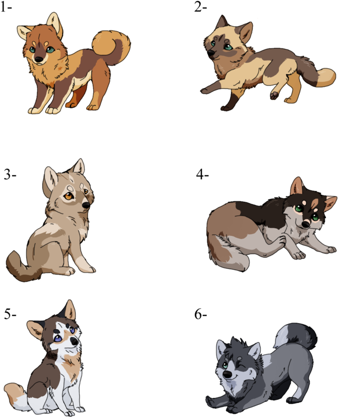 Chibi Adoptables Closed By Lewkat Chibi Adoptables - Wolf Pup Chibi (900x890)